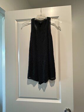 Mossimo Lack Racerback Tank in Black size Small